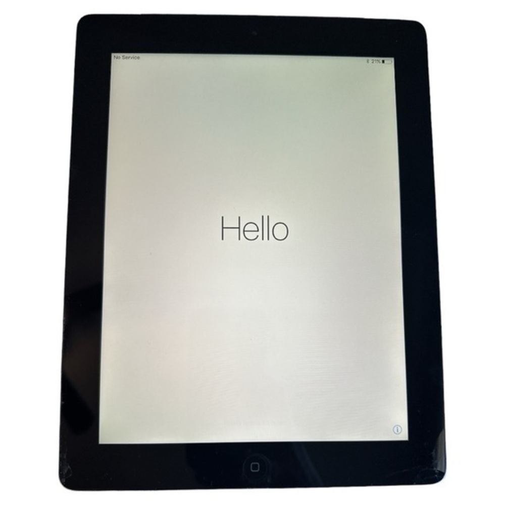 iPad generation 4, model A 1459, WiFi and cellular, 64GB, 2 small cracks